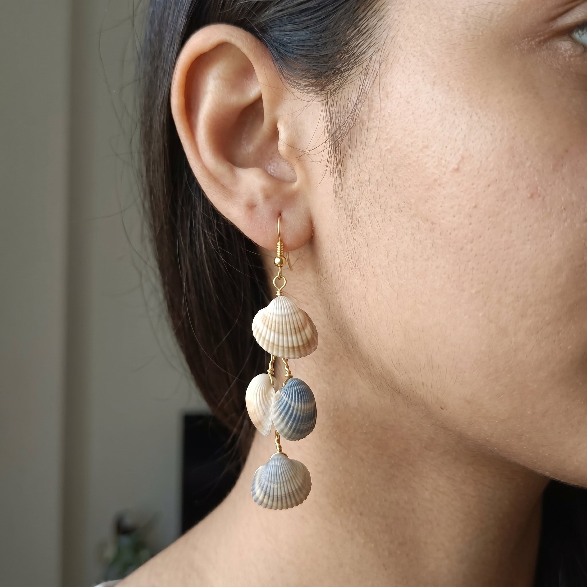 Shellvally Multi-Layer Shell Earrings