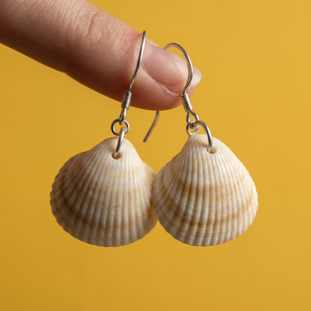 Shellvally Shell Drop Earrings