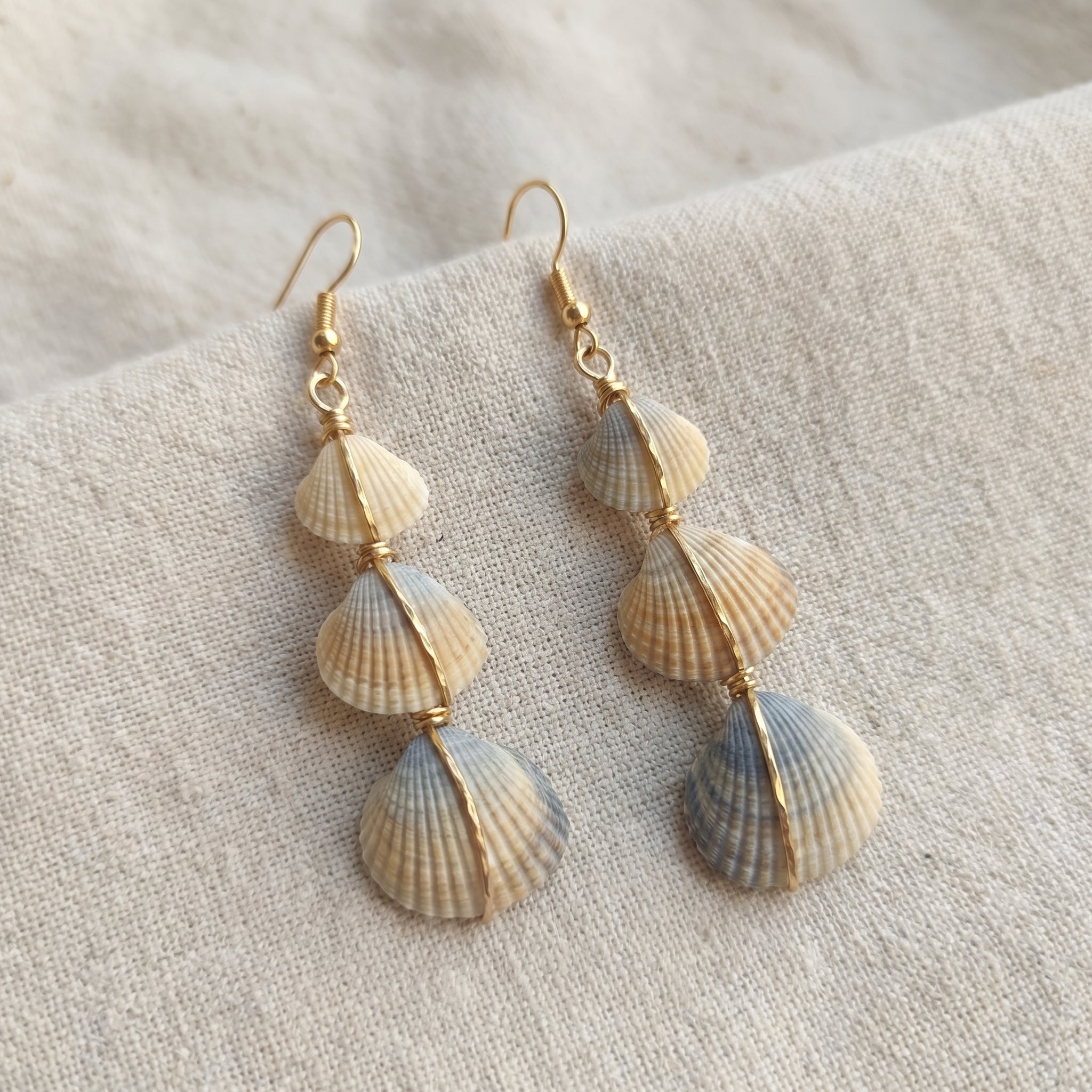 Shellvally Layered Shell Earrings
