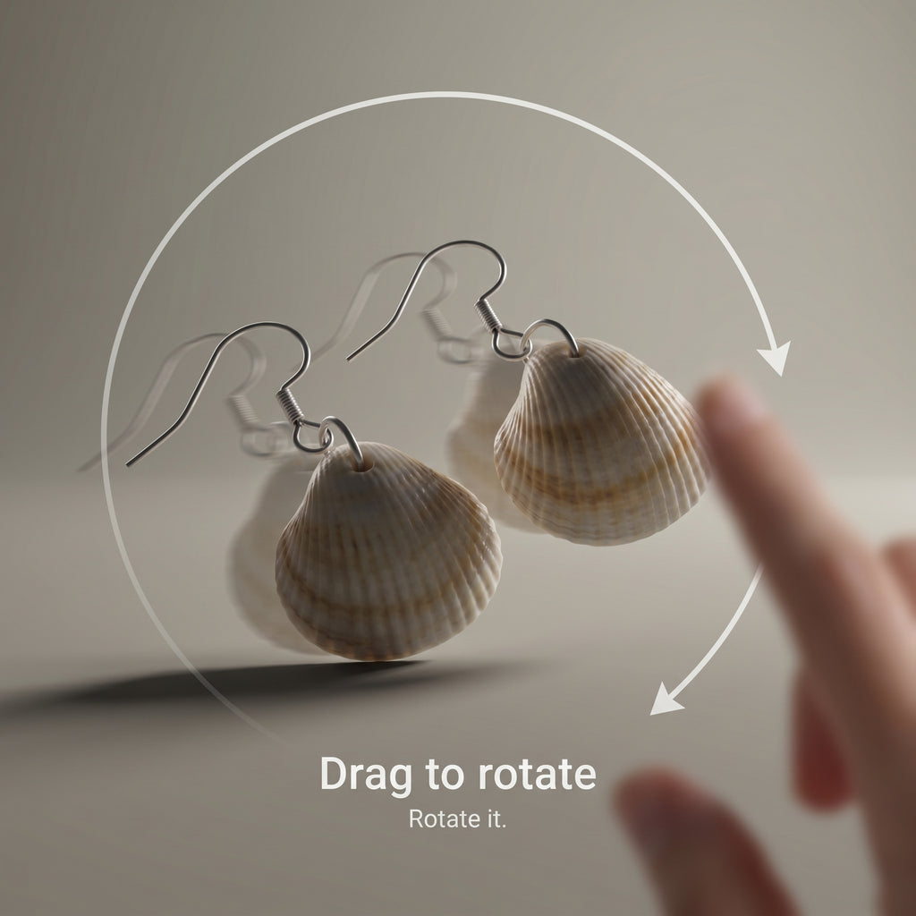 Shellvally Shell Drop Earrings