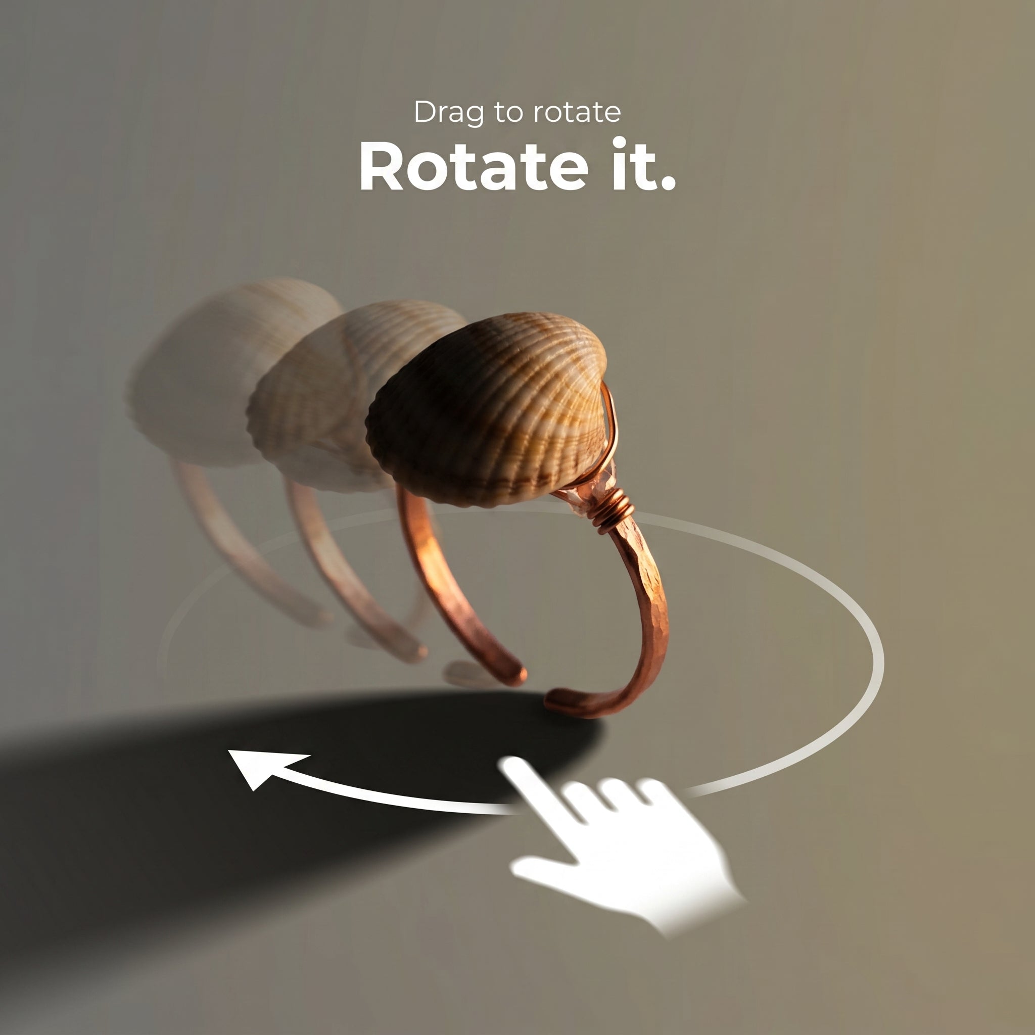 Shellvally Shell Statement Ring
