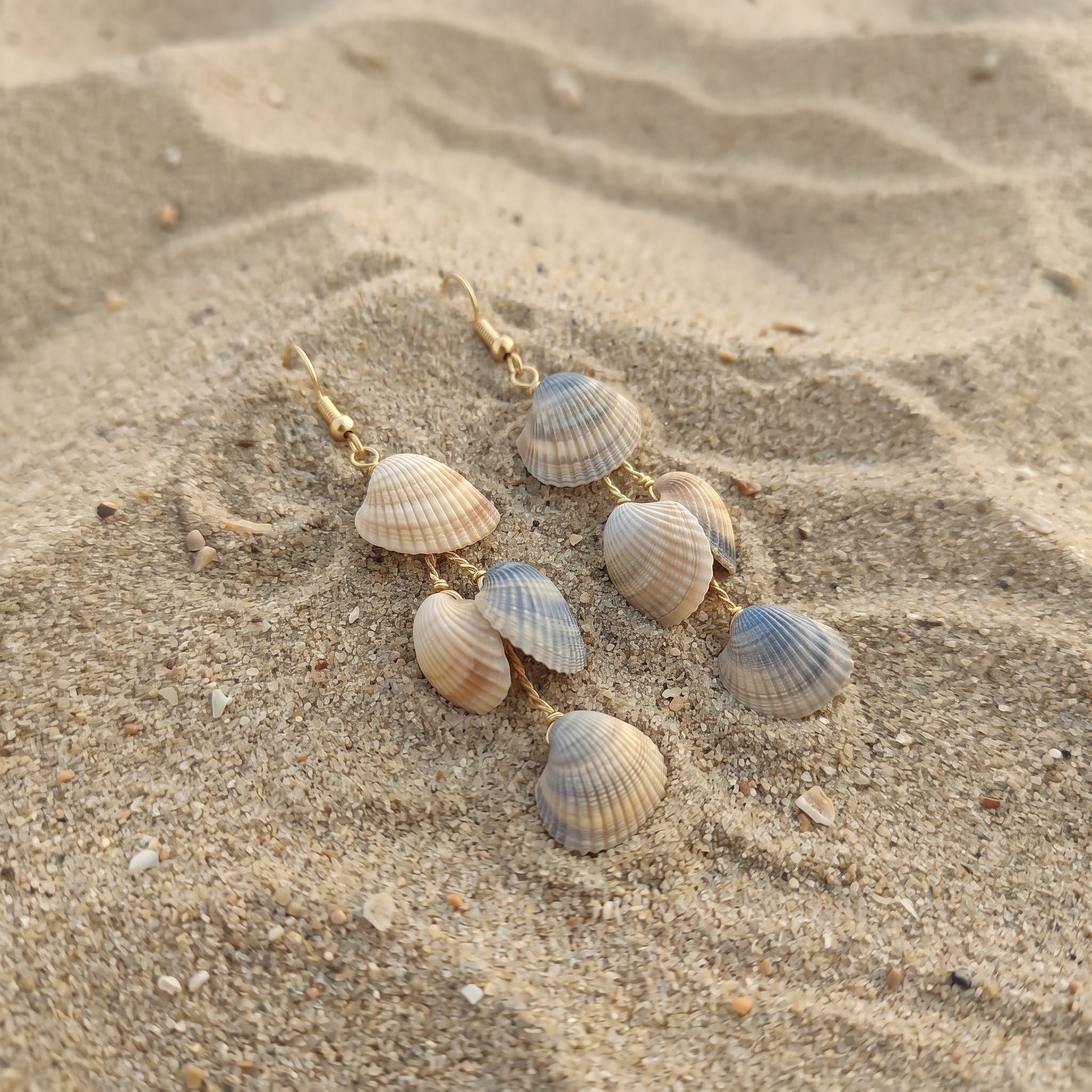 Shellvally Multi-Layer Shell Earrings